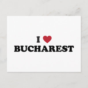 Ich liebe Bukarest Rumänien Postkarte