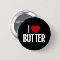 Ich liebe Butter • Ich liebe Butter runder Knopf