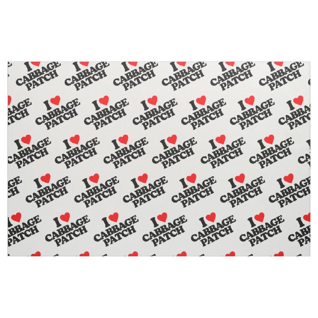 ICH LIEBE CABBAGE PATCH STOFF (Fat Quarter (45,7 x 55,9 cm))