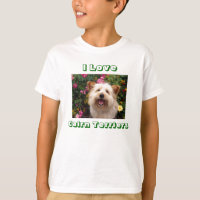 Ich liebe Cairn Terrier Welpen Hunde Kinder T-Shir