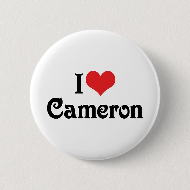 Ich liebe Cameron Button (Vorderseite)
