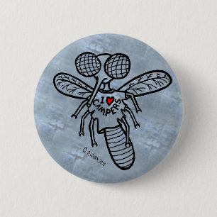 Ich Liebe Campers! Button