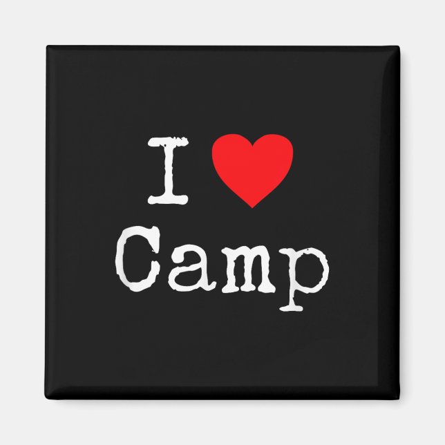 Ich liebe Camping  Magnet (Vorne)