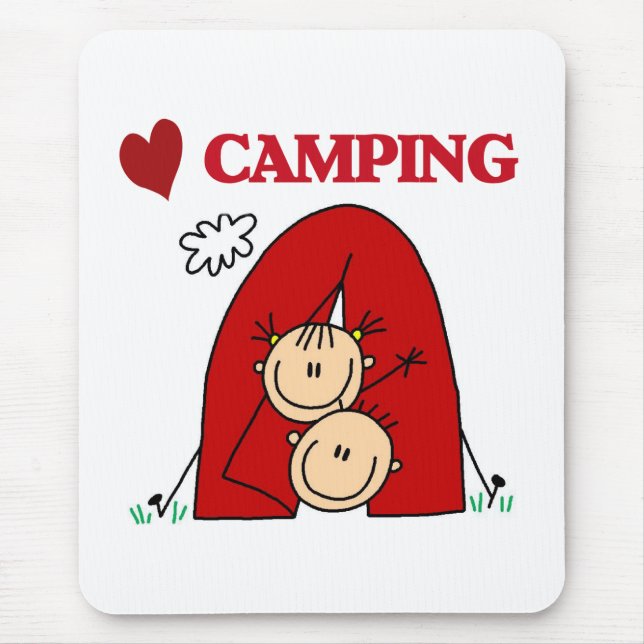 Ich liebe Camping Mousepad (Vorne)