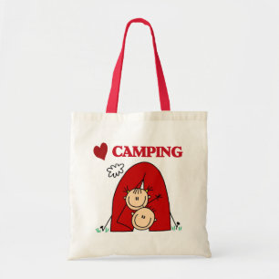 Ich liebe Camping T-Shirts und Geschenke Tragetasche