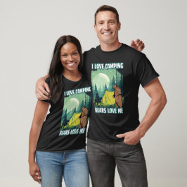 Ich Liebe Camping, trägt Liebe mir. Funny Bären Zi T-Shirt
