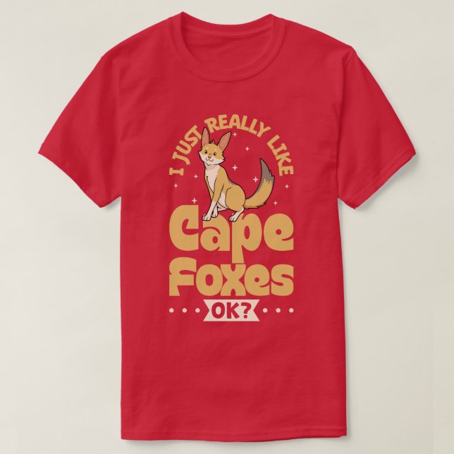Ich Liebe Cape Foxes Cape Fox T-Shirt (Design vorne)