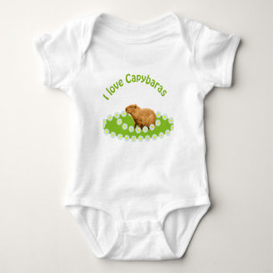 Ich liebe Capybaras Baby Strampler