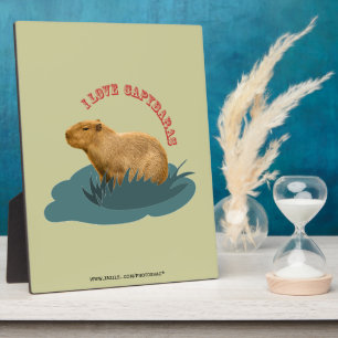 Ich liebe Capybaras Niedliches Capybara-Fan Fotoplatte