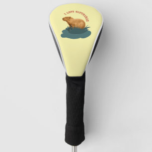 Ich liebe Capybaras Niedliches Capybara-Fan Golf Headcover
