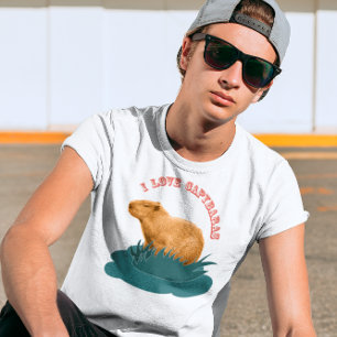 Ich liebe Capybaras Niedliches Capybara-Fan T-Shirt