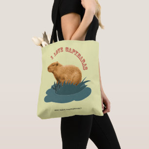 Ich liebe Capybaras Niedliches Capybara-Fan Tasche