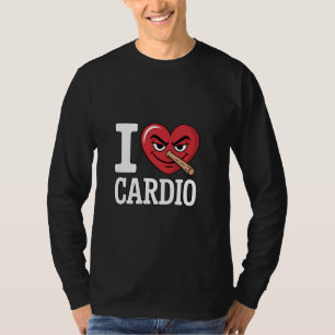 Ich liebe Cardio Lustiger Fitnessstudio Workout Hu T-Shirt