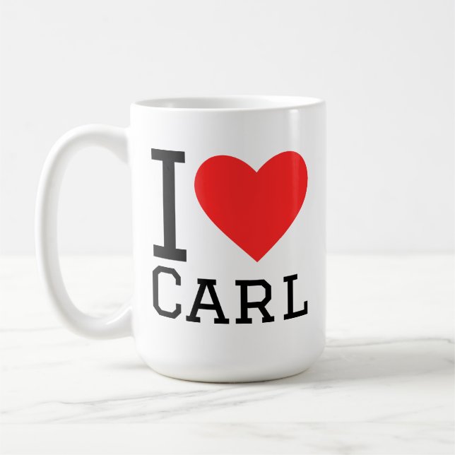 Ich liebe Carl Kaffeetasse (Links)