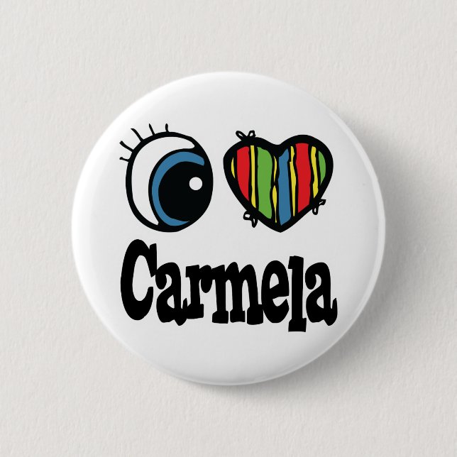 Ich liebe Carmela Button (Vorderseite)