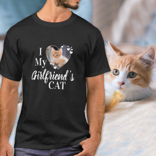 Ich Liebe Cat Custom Foto T - Shirt meiner Freundi