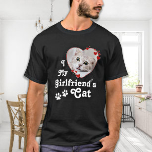 Ich Liebe Cat Custom Heart Foto meiner Freundin T-Shirt