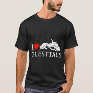 Ich liebe Celestial Eye Goldfische Fancy Goldfisch T-Shirt