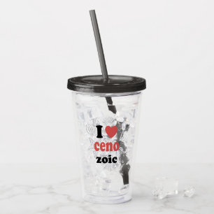 Ich Liebe Cenozoic lustiges Zitat für Wissenschaft Acryltrinkbecher