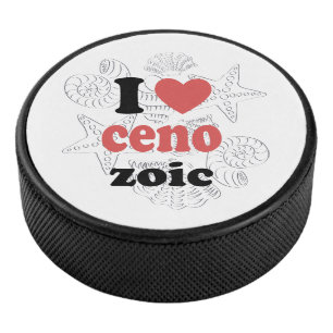 Ich Liebe Cenozoic lustiges Zitat für Wissenschaft Eishockey Puck