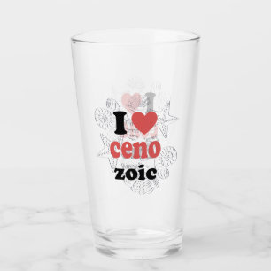 Ich Liebe Cenozoic lustiges Zitat für Wissenschaft Glas