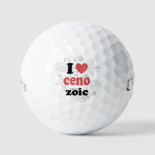 Ich Liebe Cenozoic lustiges Zitat für Wissenschaft Golfball