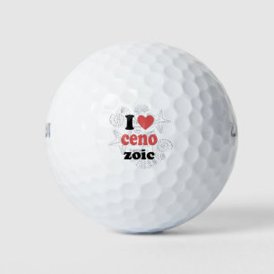Ich Liebe Cenozoic lustiges Zitat für Wissenschaft Golfball