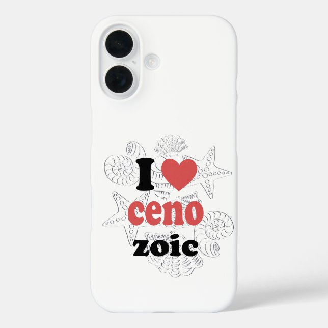 Ich Liebe Cenozoic lustiges Zitat für Wissenschaft iPhone 16 Hülle (Rückseite)