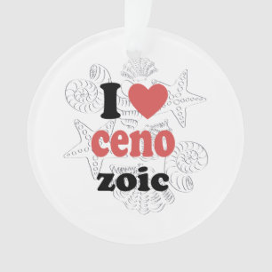 Ich Liebe Cenozoic lustiges Zitat für Wissenschaft Ornament