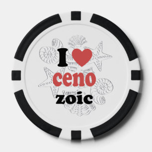 Ich Liebe Cenozoic lustiges Zitat für Wissenschaft Pokerchips