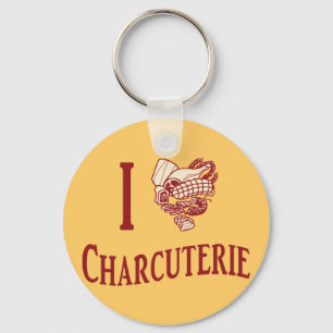 Ich liebe Charcuterie Schlüsselanhänger