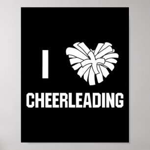 Ich liebe Cheerleading Cheer Coach Poster