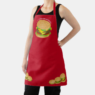 Ich liebe Cheeseburger Schürze