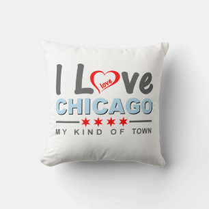 Ich Liebe Chicago, meine Art Stadt, Illinois Kissen