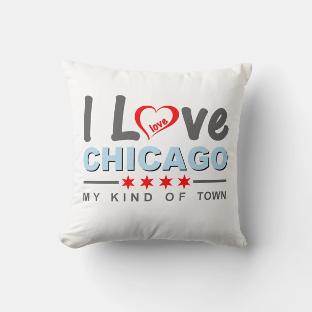 Ich Liebe Chicago, meine Art Stadt, Illinois Kissen (Vorderseite)
