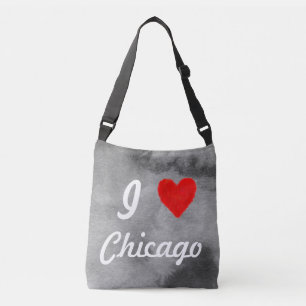 Ich liebe Chicago Tragetaschen Mit Langen Trägern