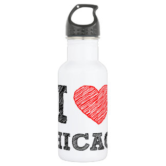 Ich-Liebe-Chicago Trinkflasche