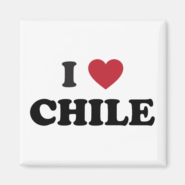 Ich liebe Chile Magnet (Vorne)