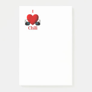Ich liebe Chili Post-it Klebezettel