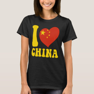 Ich Liebe China stolz auf die chinesische China Fl T-Shirt