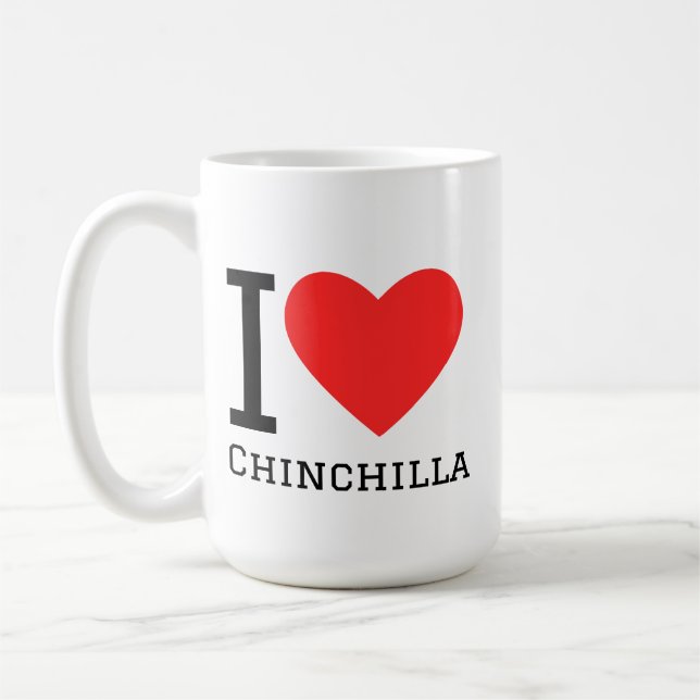 Ich liebe Chinchilla Kaffeetasse (Links)