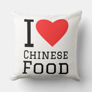 Ich liebe chinesisches Essen Kissen