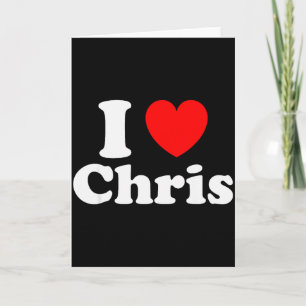 Ich liebe Chris Valentine Sorry Ladies Guys Heart Karte