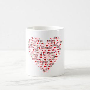 Ich liebe Christus Weihnachten Religiöses Doppelte Kaffeetasse