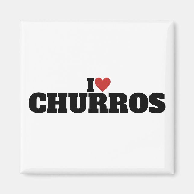 Ich liebe Churros Magnet (Vorne)