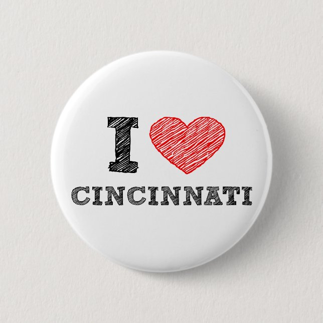 Ich-Liebe-Cincinnati Button (Vorderseite)