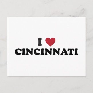 Ich liebe Cincinnati Ohio Postkarte