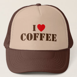 Ich liebe Coffee™ Trucker-Mütze Truckerkappe