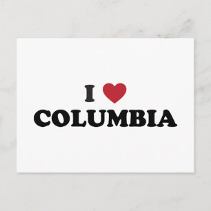 Ich liebe Columbia Missouri Postkarte