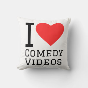 ich liebe Comedy-Videos Kissen